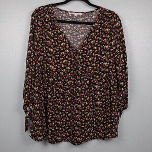 The Nines by Hatch maternity floral babydoll top-S